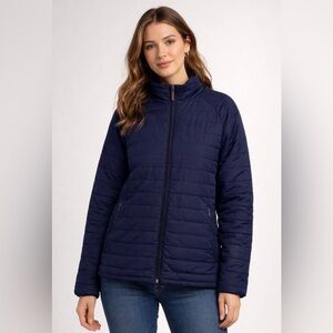 Cold Storage Foul Weather Gear Navy Blue Lightweight Puffer Jacket-unisex